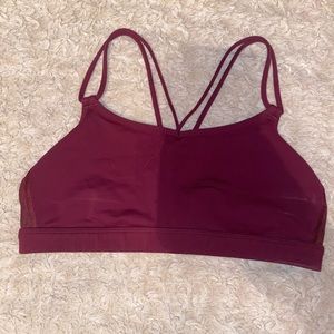 Burgundy lululemon bra